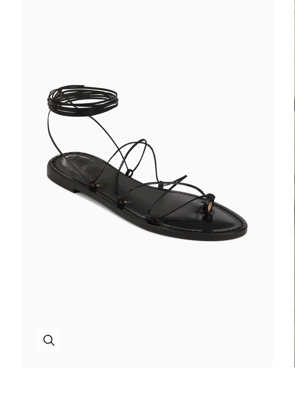 Amanu Black Leather Lace-Up Gladiator Sandal The Serengeti Style #10 39 9